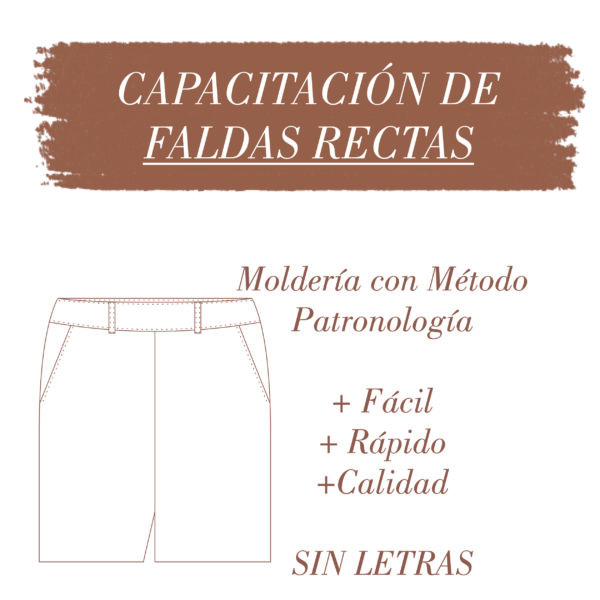Moldería Faldas RECTAS